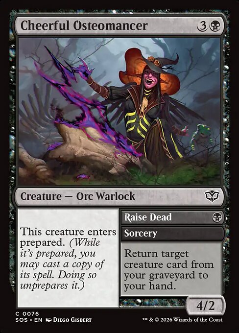 Cheerful Osteomancer // Raise Dead #76 [SOS] [ESP] NM