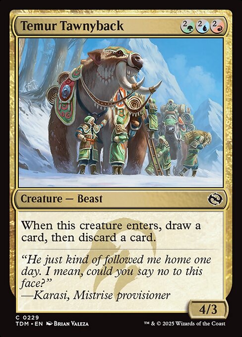 Temur Tawnyback #229 [TDM] [ENG] NM