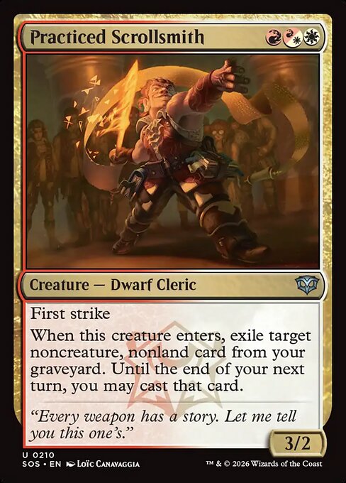 Practiced Scrollsmith #210 [SOS] [ENG] NM Foil