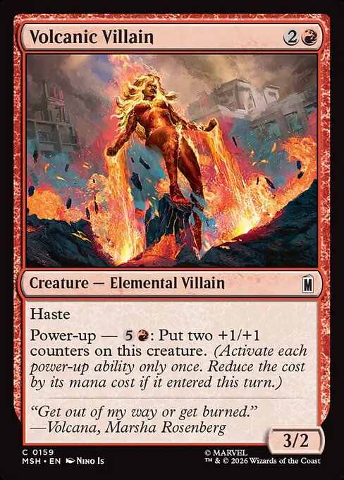 Volcanic Villain #159 [MSH] [ESP] NM Foil