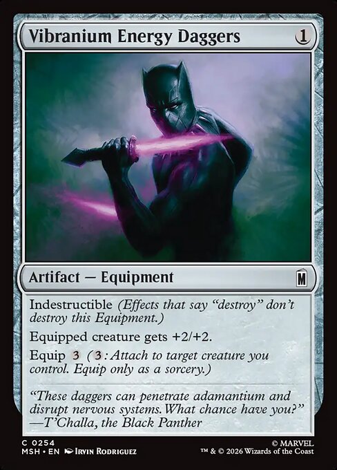 Vibranium Energy Daggers #254 [MSH] [ENG] NM Foil