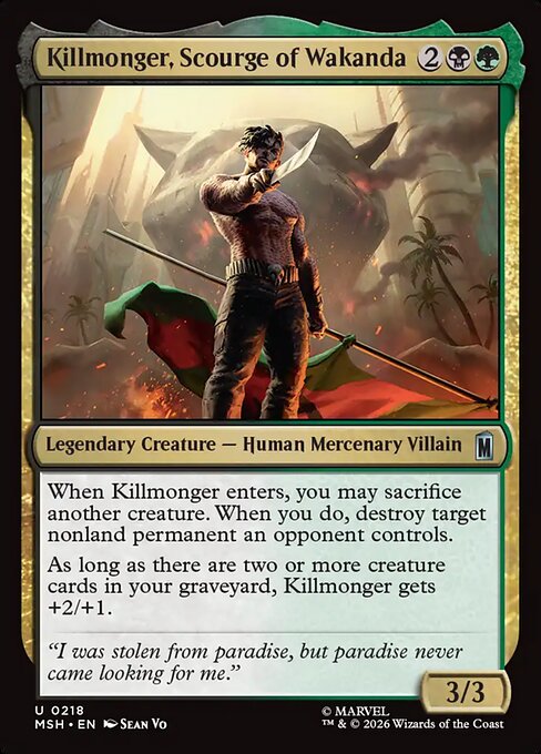 Killmonger, Scourge of Wakanda #218 [MSH] [ENG] NM