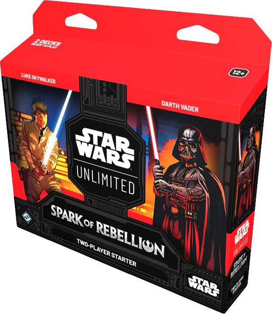Star Wars Unlimited — Spark of Rebellion: Two-Player Starter — Luke Skywalker vs Darth Vader (Inglés)
