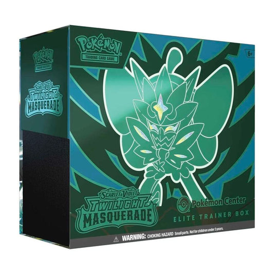 Pokémon TCG Twilight Masquerade — Pokemon Center Elite Trainer Box (Exclusive) [Ogerpon] — En Inglés