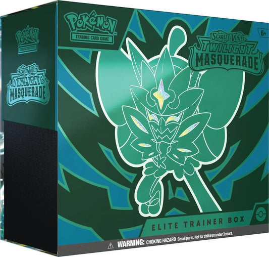 Pokémon TCG Twilight Masquerade — Elite Trainer Box [Ogerpon] — En Inglés
