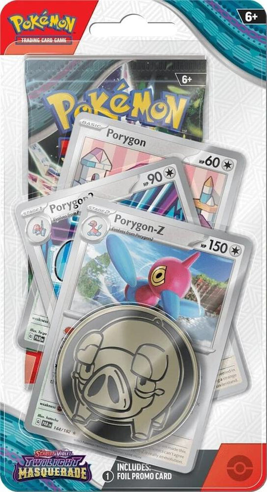 Pokémon TCG Twilight Masquerade — Premium Checklane Blister [Porygon] — En Inglés