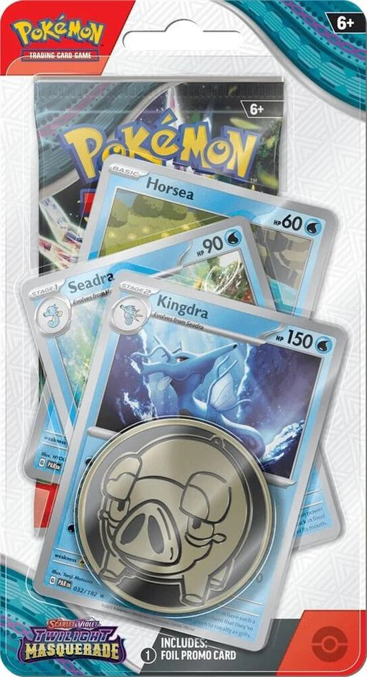 Pokémon TCG Twilight Masquerade — Premium Checklane Blister [Horsea] — En Inglés