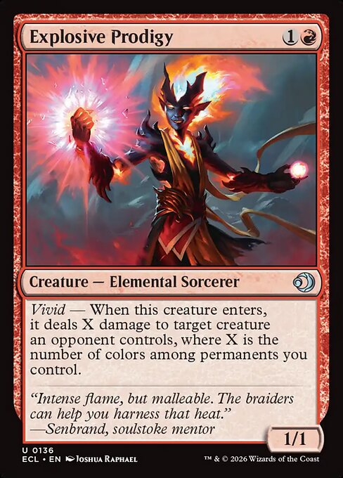 Explosive Prodigy #136 [ECL] [ENG] NM Foil