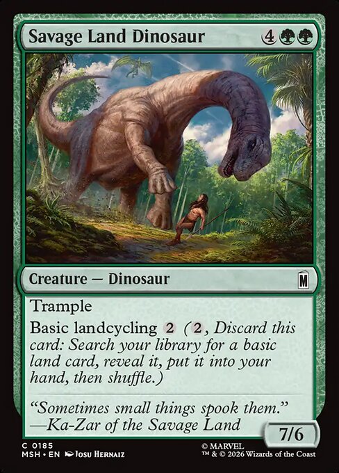 Savage Land Dinosaur #185 [MSH] [ENG] NM