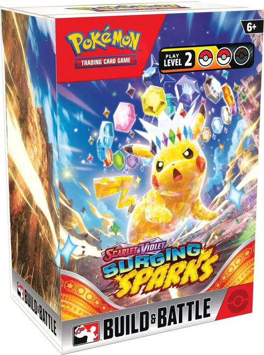 Pokémon TCG Surging Sparks — Build & Battle Box — En Inglés