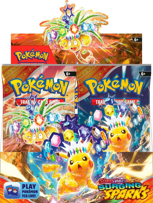 Pokémon TCG Surging Sparks — Booster Box (36 packs) — En Inglés