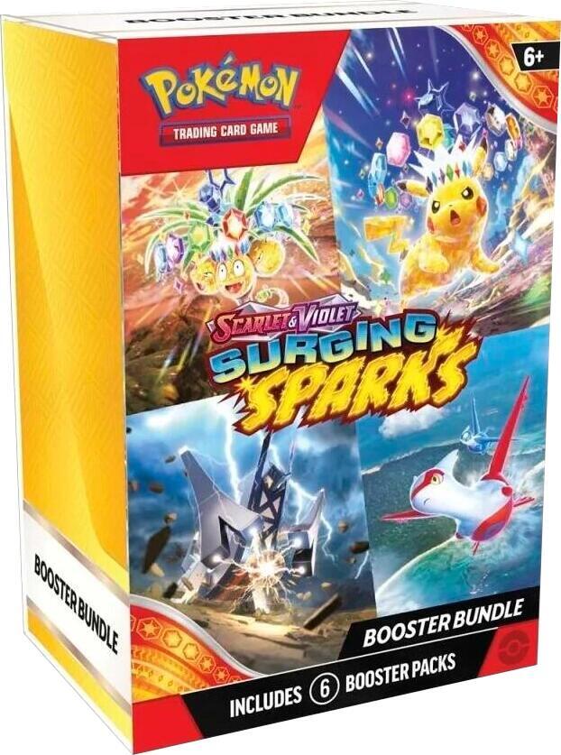 Pokémon TCG Surging Sparks — Booster Bundle — En Inglés