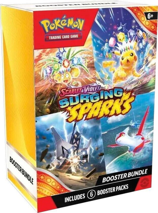 Pokémon TCG Surging Sparks — Booster Bundle — En Inglés