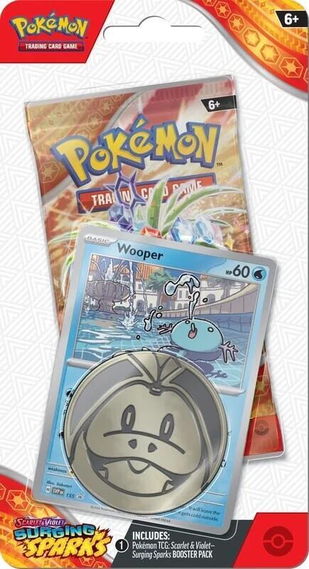 Pokémon TCG Surging Sparks — Single Pack (Checklane) Blister [Wooper] — En Español