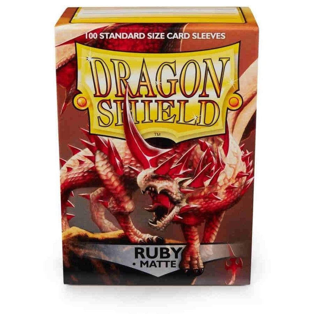 Dragon Shield Matte Sleeves — Ruby