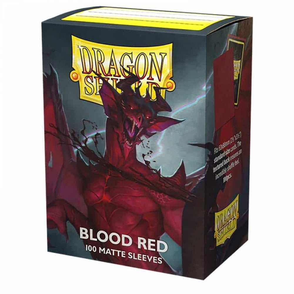 Dragon Shield Matte Sleeves — Blood Red