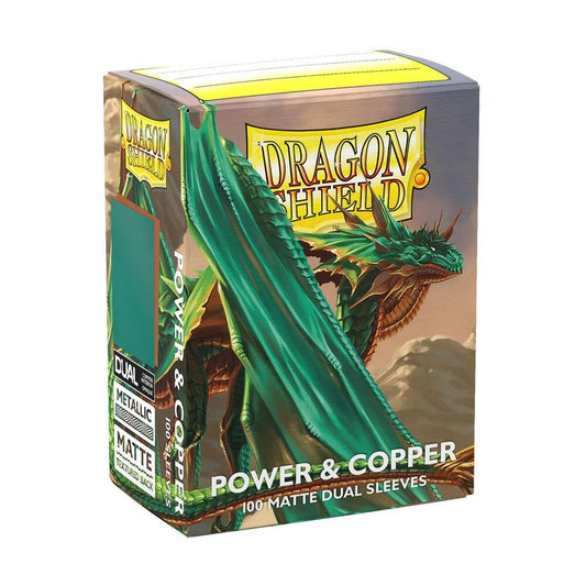 Dragon Shield Matte Dual Sleeves — Power & Copper