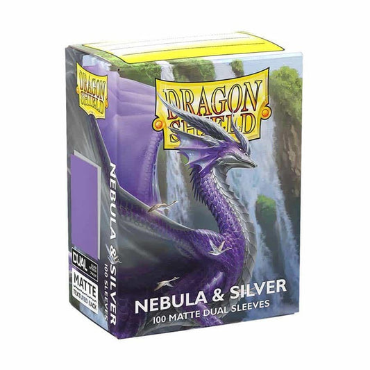 Dragon Shield Matte Dual Sleeves — Nebula & Silver