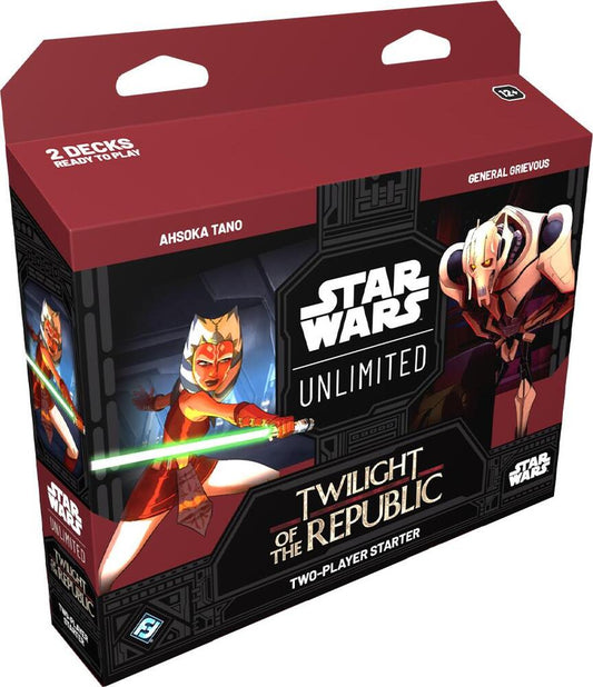 Star Wars Unlimited — Twilight of the Republic: Two-Player Starter — Ahsoka Tano vs General Grievous (Inglés)