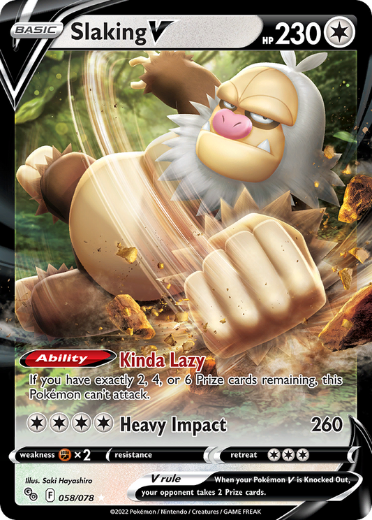 Slaking V #58 [PGO] [ENG] NM Holo