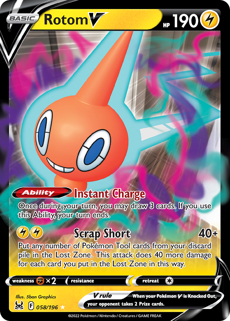 Rotom V #58 [SWSH11] [ESP] NM Holo