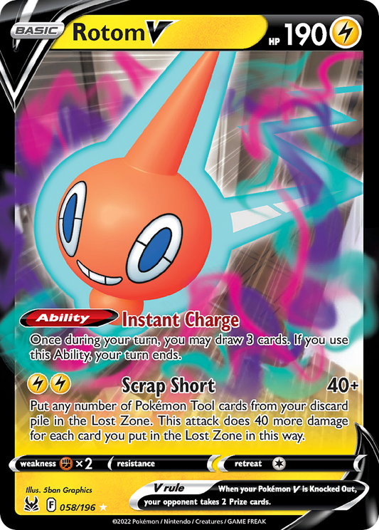 Rotom V #58 [SWSH11] [ESP] NM Holo