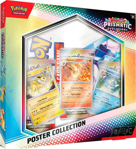 Pokémon TCG Prismatic Evolutions — Poster Collection — En Español