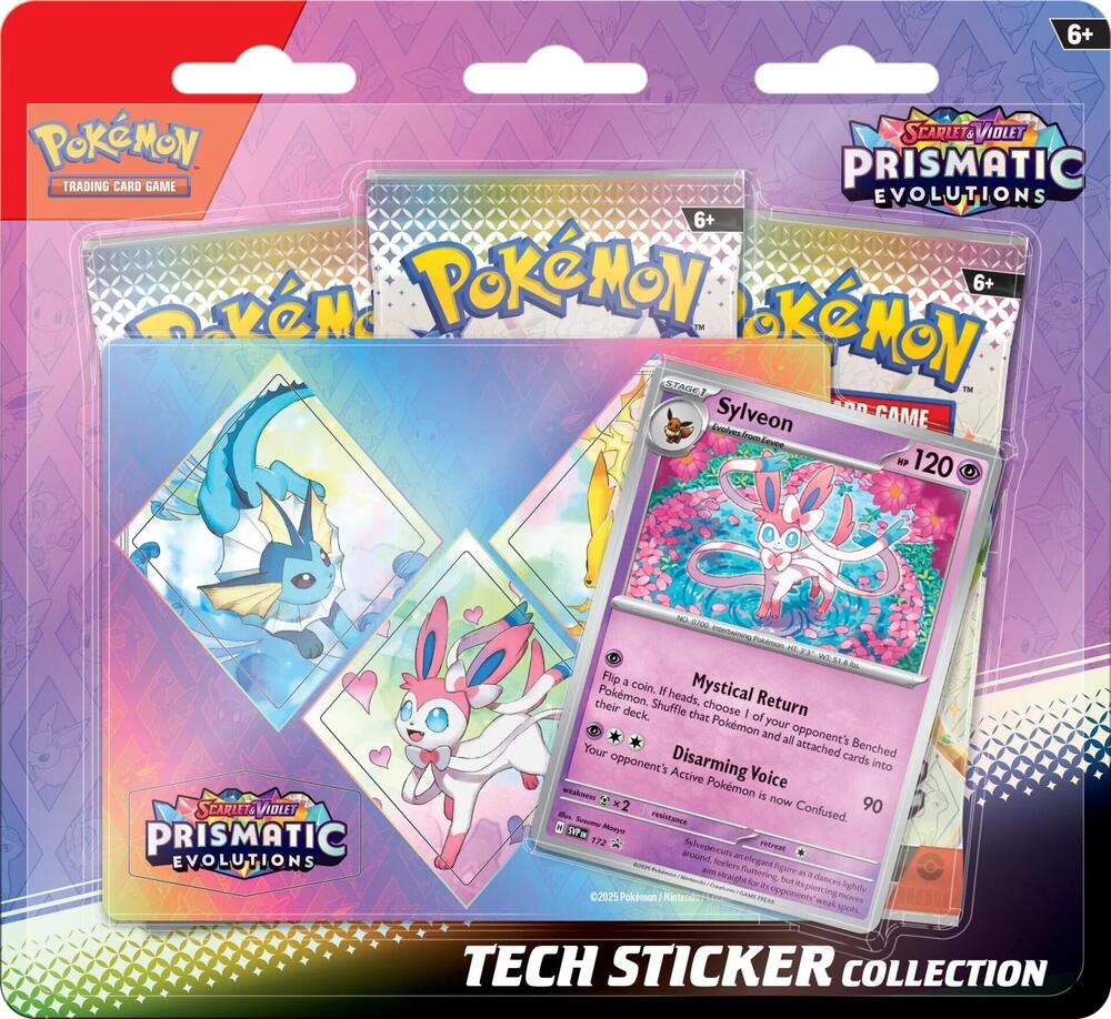 Pokémon TCG Prismatic Evolutions — Tech Sticker Collection [Sylveon] — En Inglés
