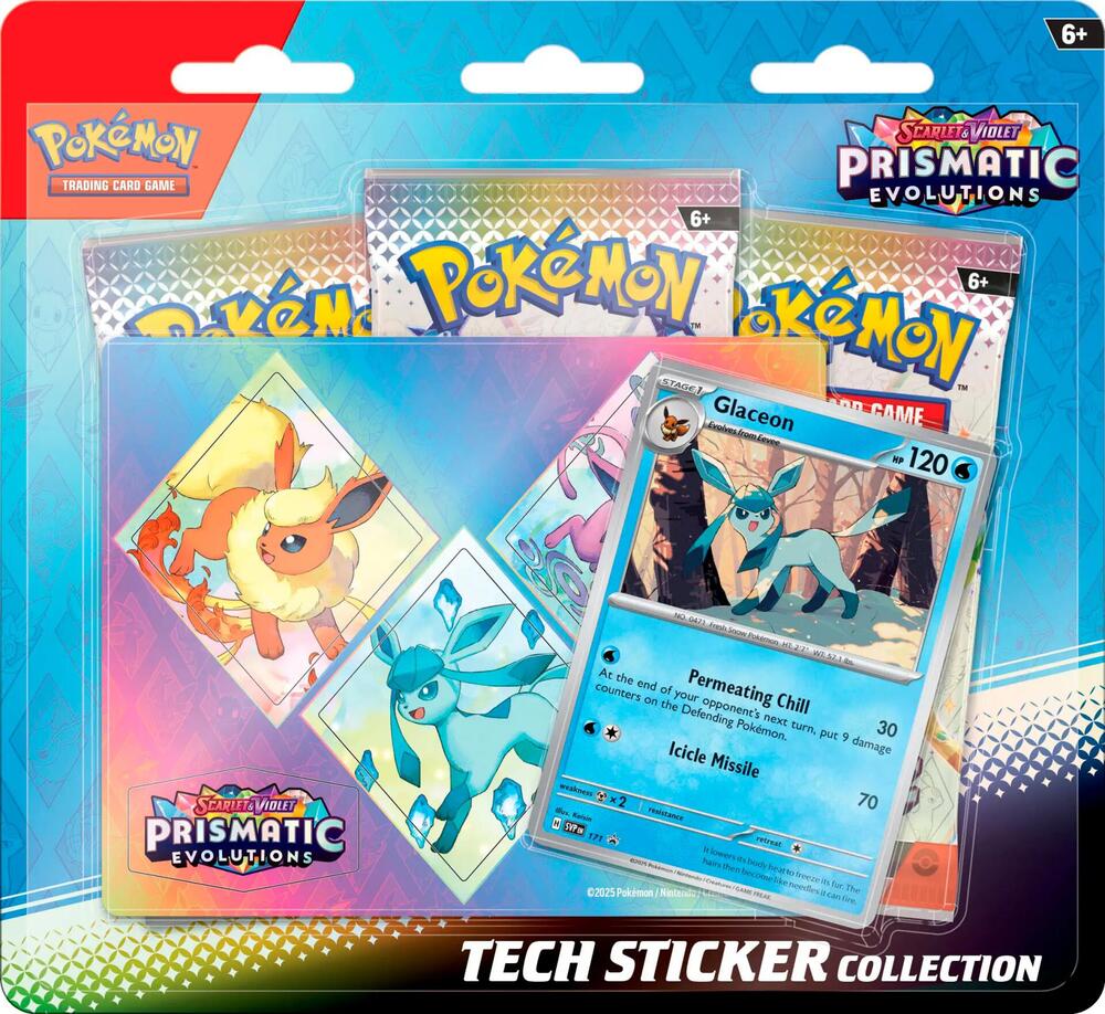 Pokémon TCG Prismatic Evolutions — Tech Sticker Collection [Glaceon] — En Inglés