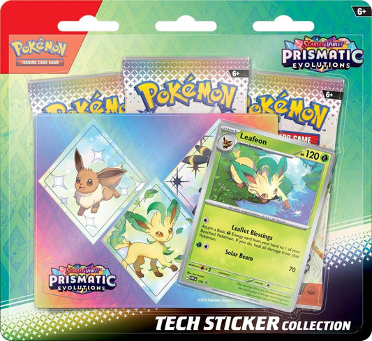 Pokémon TCG Prismatic Evolutions — Tech Sticker Collection [Leafeon] — En Español