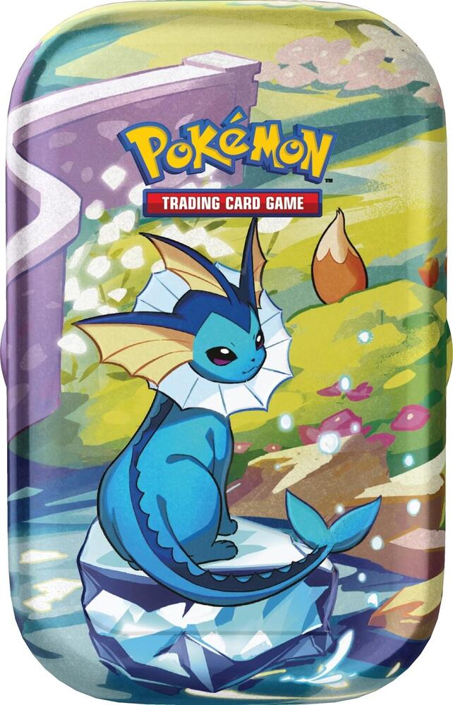 Pokémon TCG Prismatic Evolutions — Mini Tin [Vaporeon] — En Inglés
