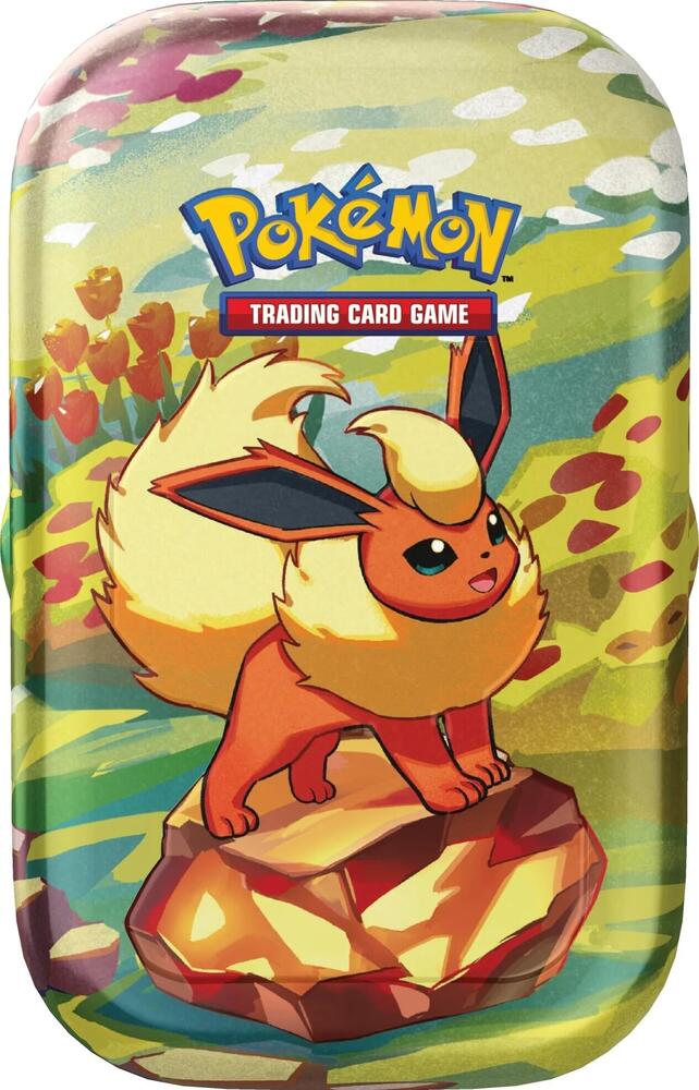 Pokémon TCG Prismatic Evolutions — Mini Tin [Flareon] — En Inglés