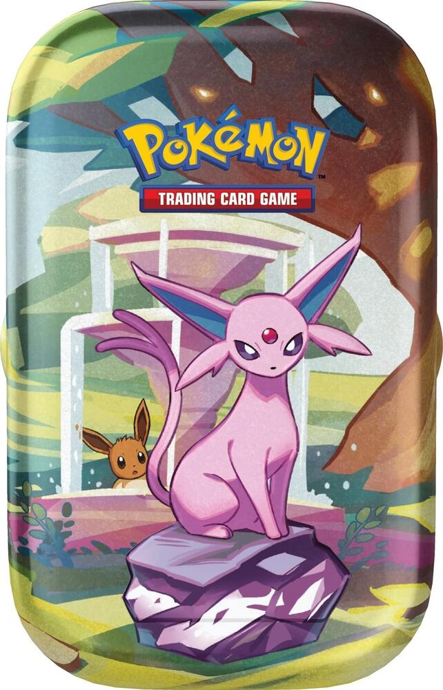 Pokémon TCG Prismatic Evolutions — Mini Tin [Espeon] — En Inglés