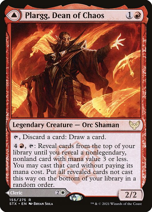 Plargg, Dean of Chaos // Augusta, Dean of Order #155 [STX] [ENG] NM