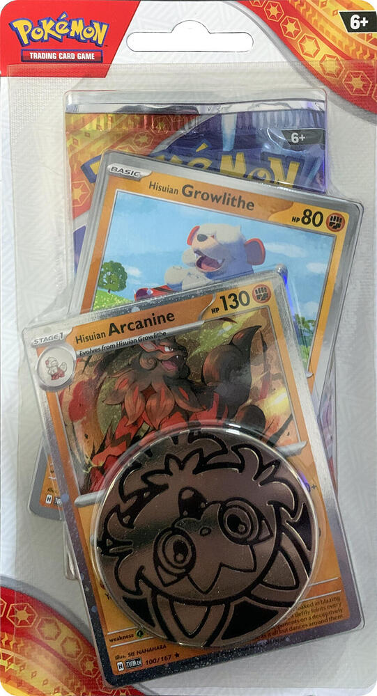 Pokémon TCG Surging Sparks — Single Pack (Checklane) Blister [Hisuian Arcanine] — En Inglés