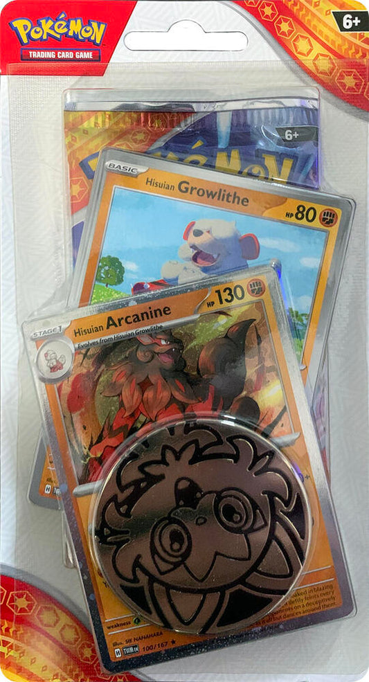 Pokémon TCG Surging Sparks — Single Pack (Checklane) Blister [Hisuian Arcanine] — En Inglés