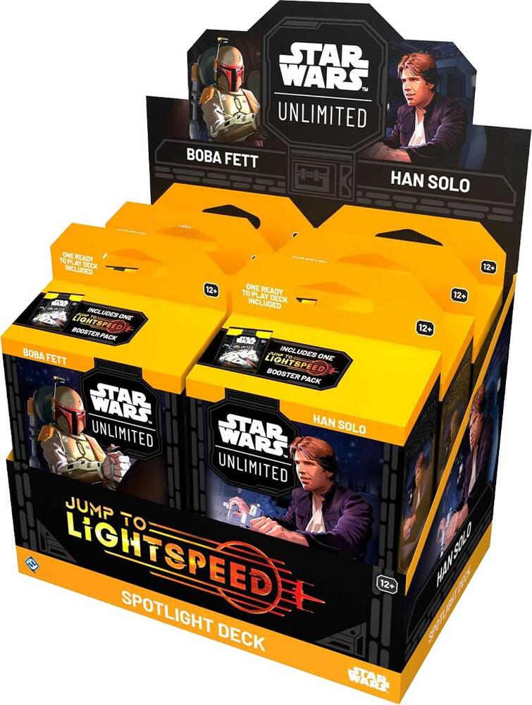 Star Wars Unlimited — Jump to Lightspeed: Spotlight Deck Display — 6 mazos (Inglés)