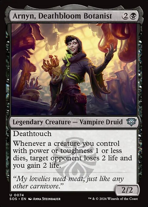Arnyn, Deathbloom Botanist #74 [SOS] [ENG] NM