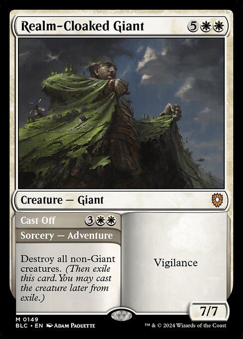 Realm-Cloaked Giant // Cast Off #149 [BLC] [ENG] NM