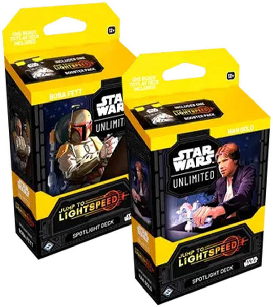 Star Wars Unlimited — Jump to Lightspeed: Spotlight Decks — Par Boba Fett & Han Solo (Inglés)