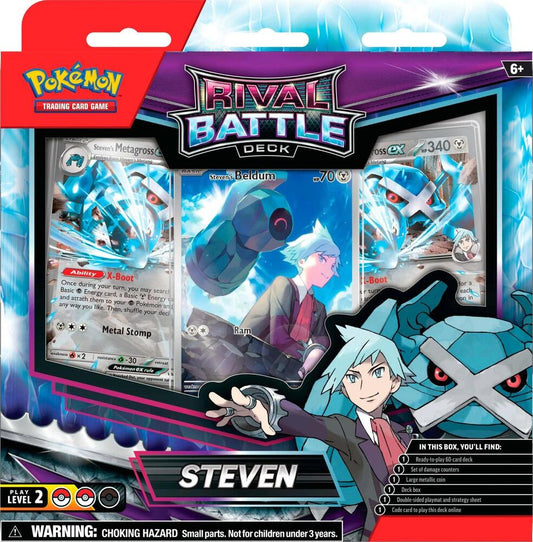 Pokémon TCG Destined Rivals — Rival Battle Deck [Steven] — En Inglés