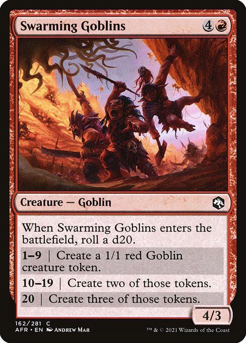 Swarming Goblins #162 [AFR] [ENG] NM