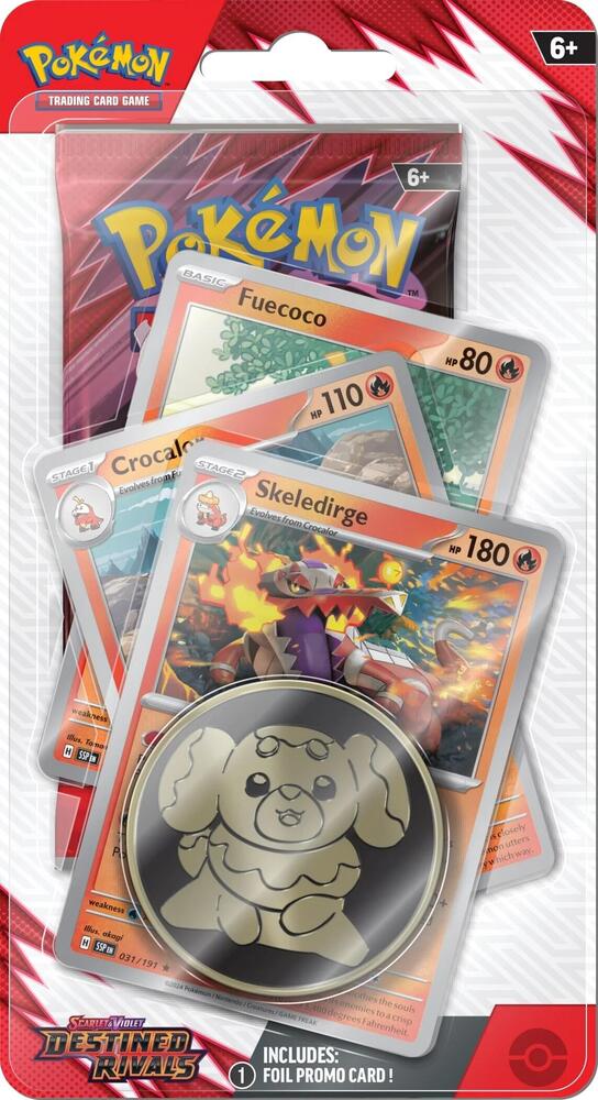 Pokémon TCG Destined Rivals — Premium Checklane Blister [Skeledirge] — En Inglés