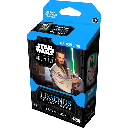 Star Wars Unlimited — Legends of the Force: Spotlight Deck Qui-Gon Jinn (Inglés)