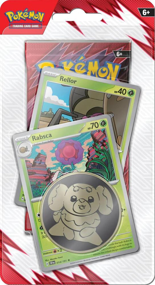 Pokémon TCG Destined Rivals — Premium Checklane Blister [Rabsca] — En Inglés