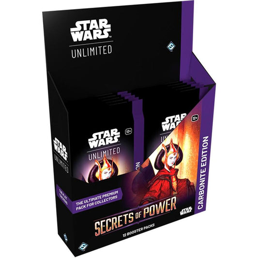 Star Wars Unlimited — Secrets of Power: Carbonite Booster Display (Inglés)