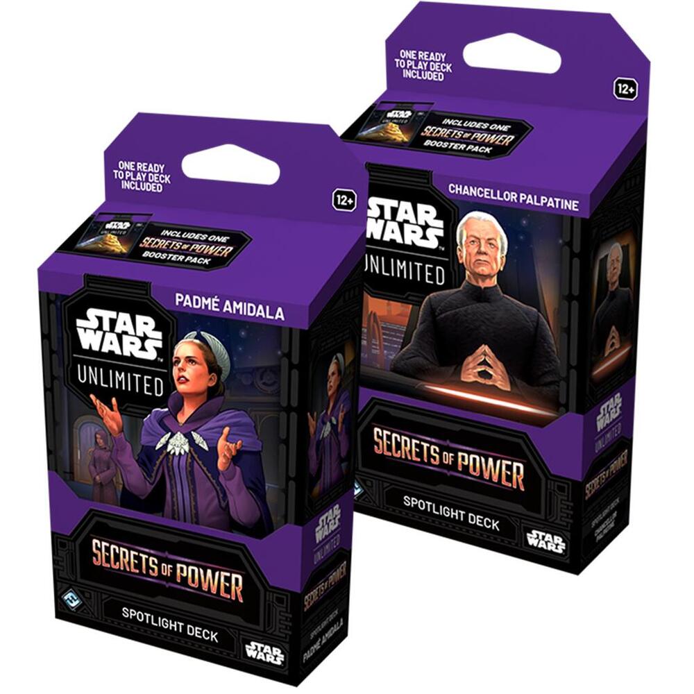 Star Wars Unlimited — Secrets of Power: Spotlight Decks — Par Chancellor Palpatine & Padmé Amidala (Inglés)