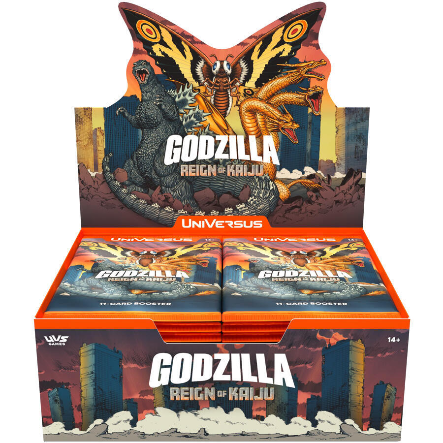 UniVersus — Godzilla Reign Of Kaiju- Booster Display