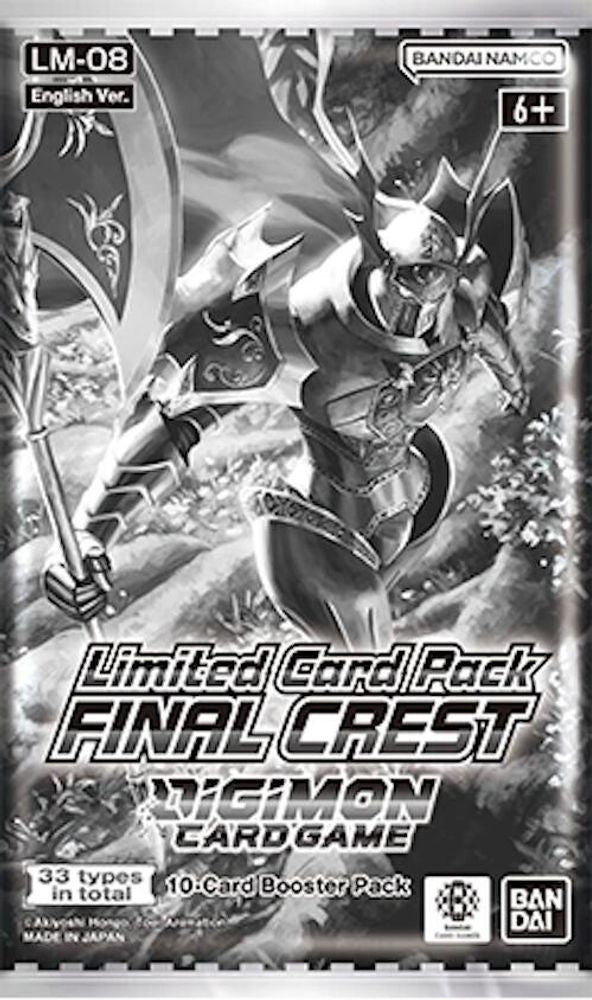 Digimon Card Game — Limited Card Pack- FINAL CREST- [ LM-08] 6pcs