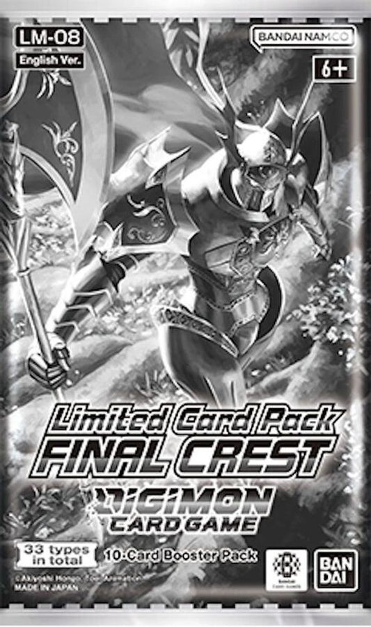 Digimon Card Game — Limited Card Pack- FINAL CREST- [ LM-08] 6pcs